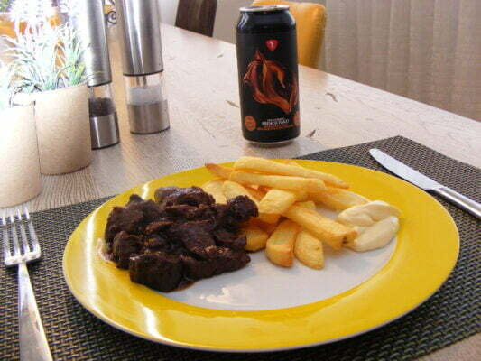 Pork Stew with French Toast Pastry Stout