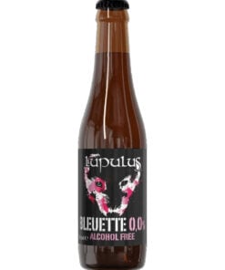 Lupulus Bleuette, bière fruitée sans alcool à la myrtille, bouteille de 33 cl